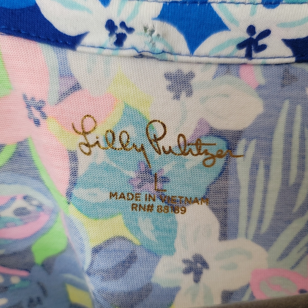 Lilly Pulitzer Vibrant Floral Long Sleeve Dress - Reposhed Item - Picture 8 of 14